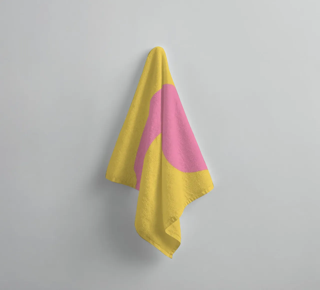 flow abstract shapes towel by pastel color shape