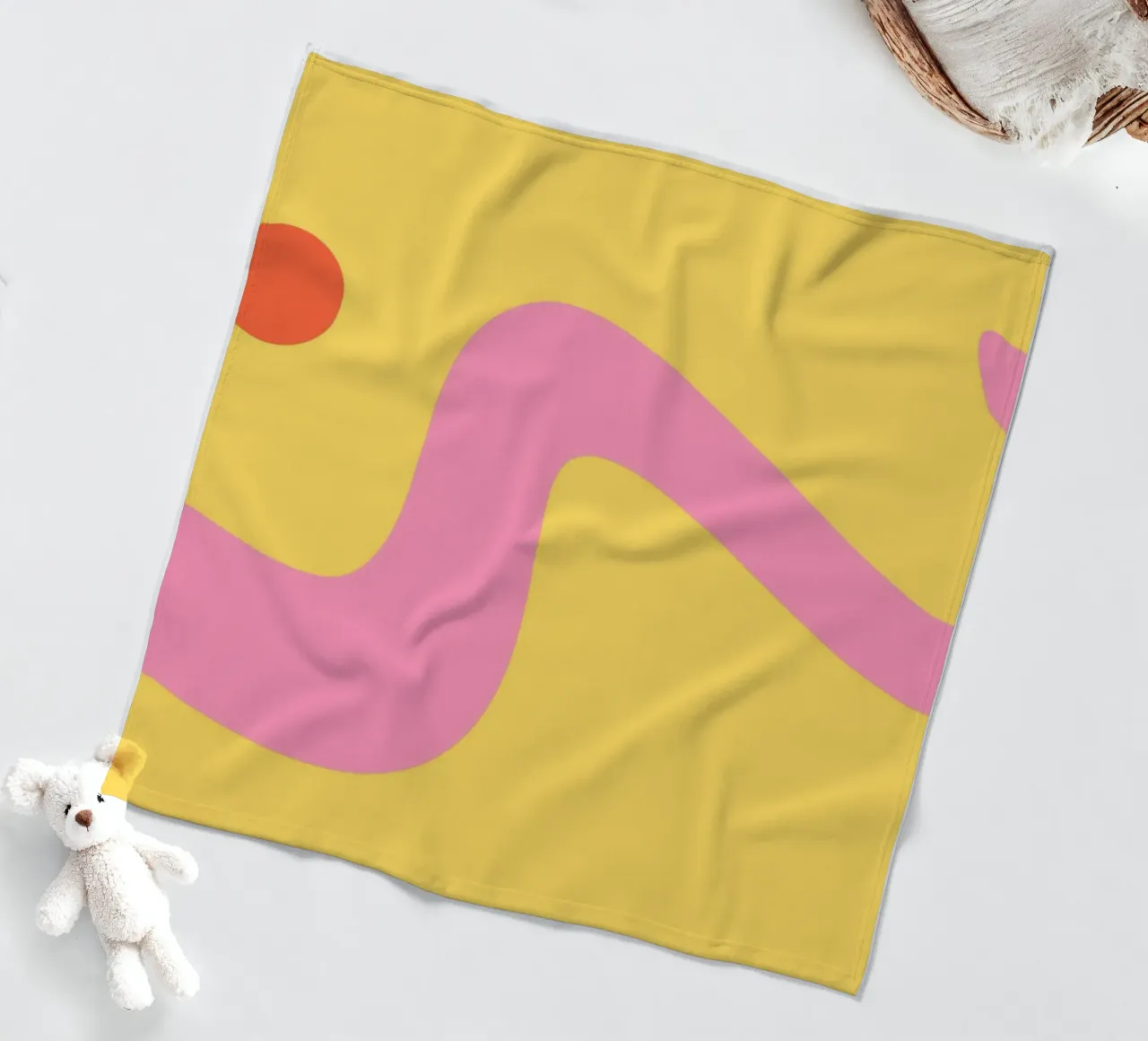 flusso forme astratte coperta in pile da pastel color shape