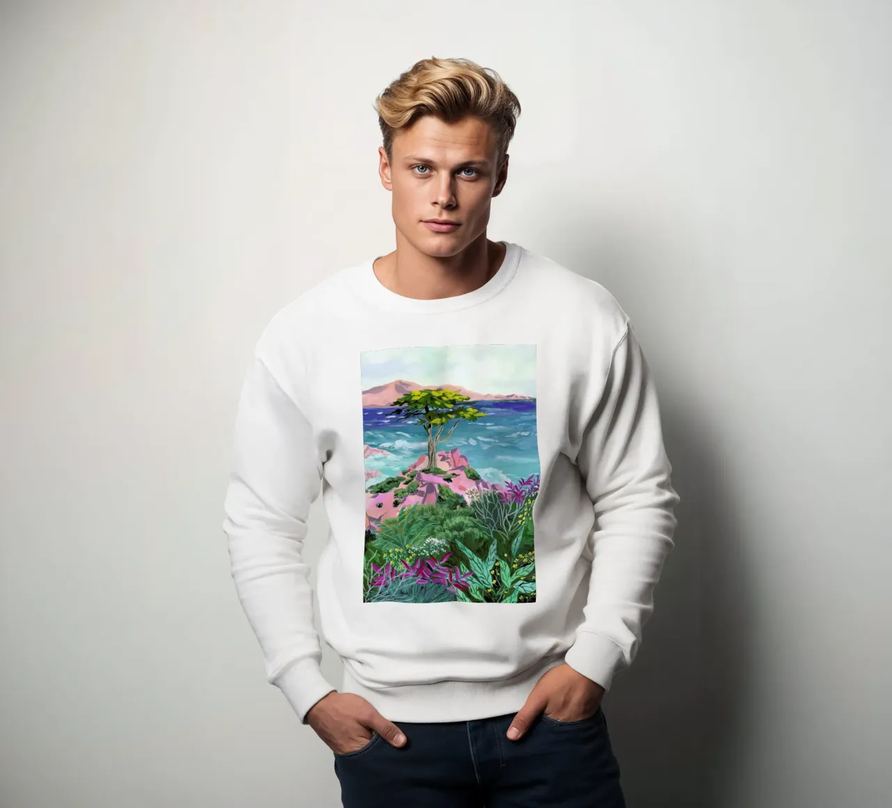 Lone Cypress felpa da Sarah Gesek