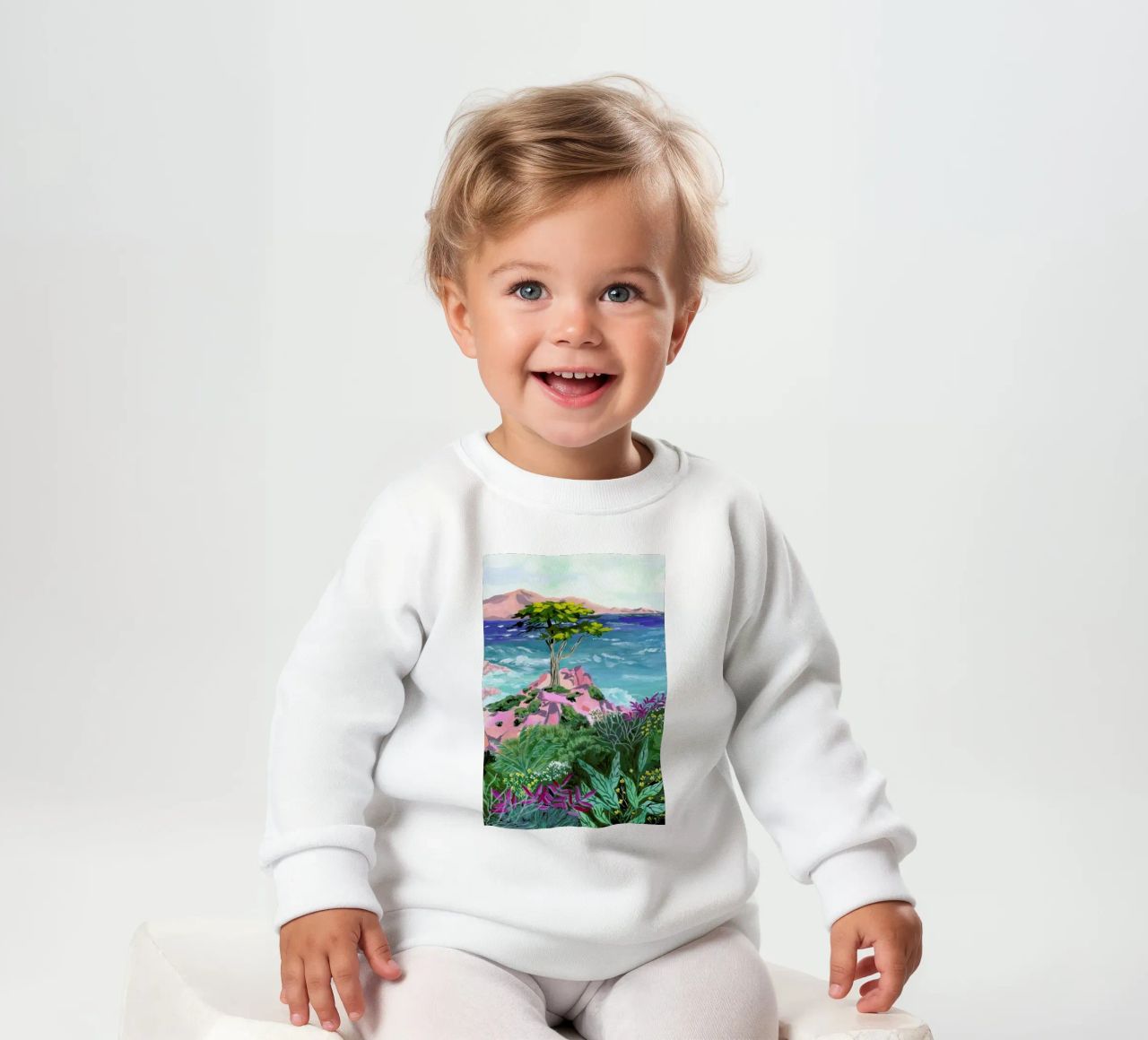 Lone Cypress felpa neonato da Sarah Gesek