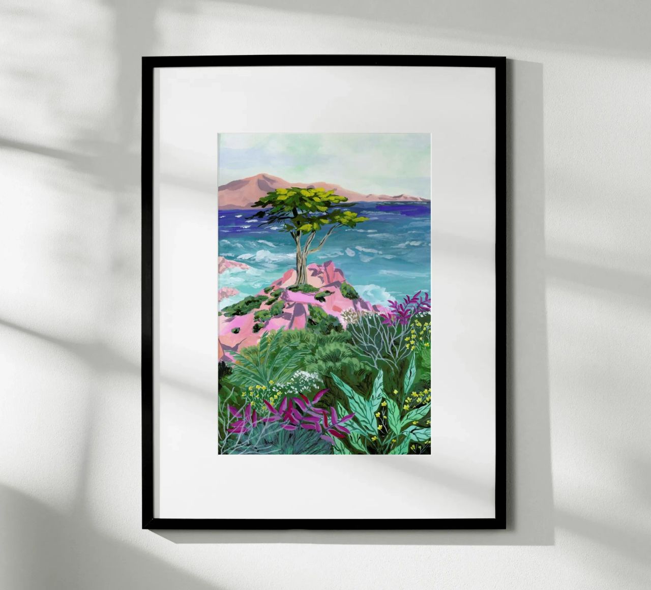 Lone Cypress Poster von Sarah Gesek