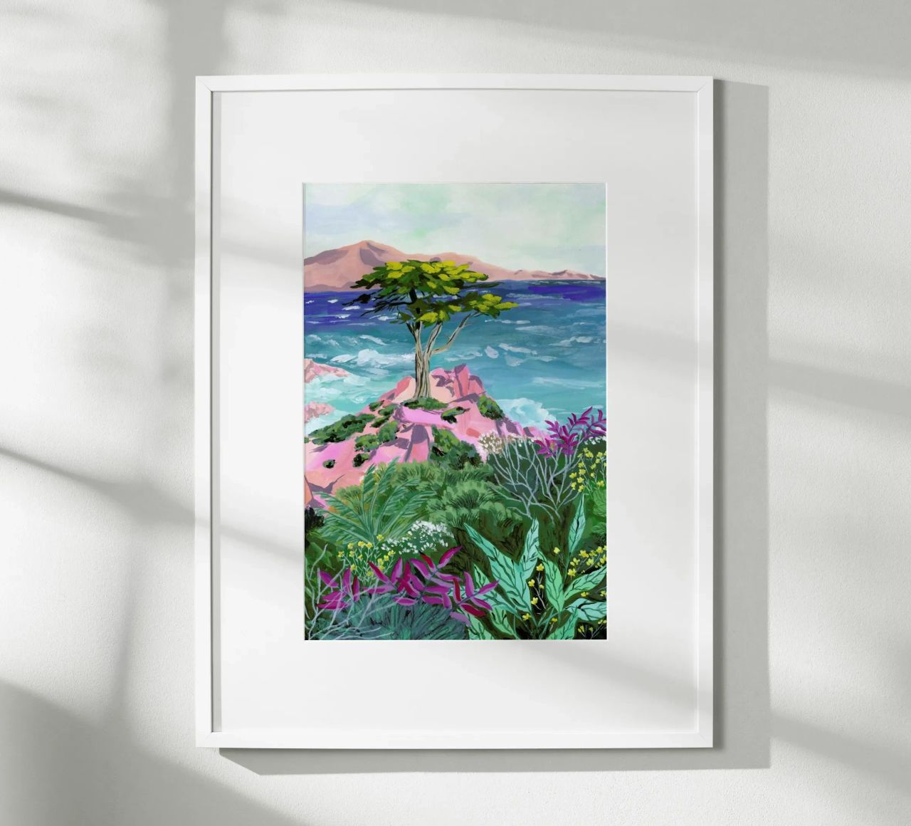 Lone Cypress Poster von Sarah Gesek