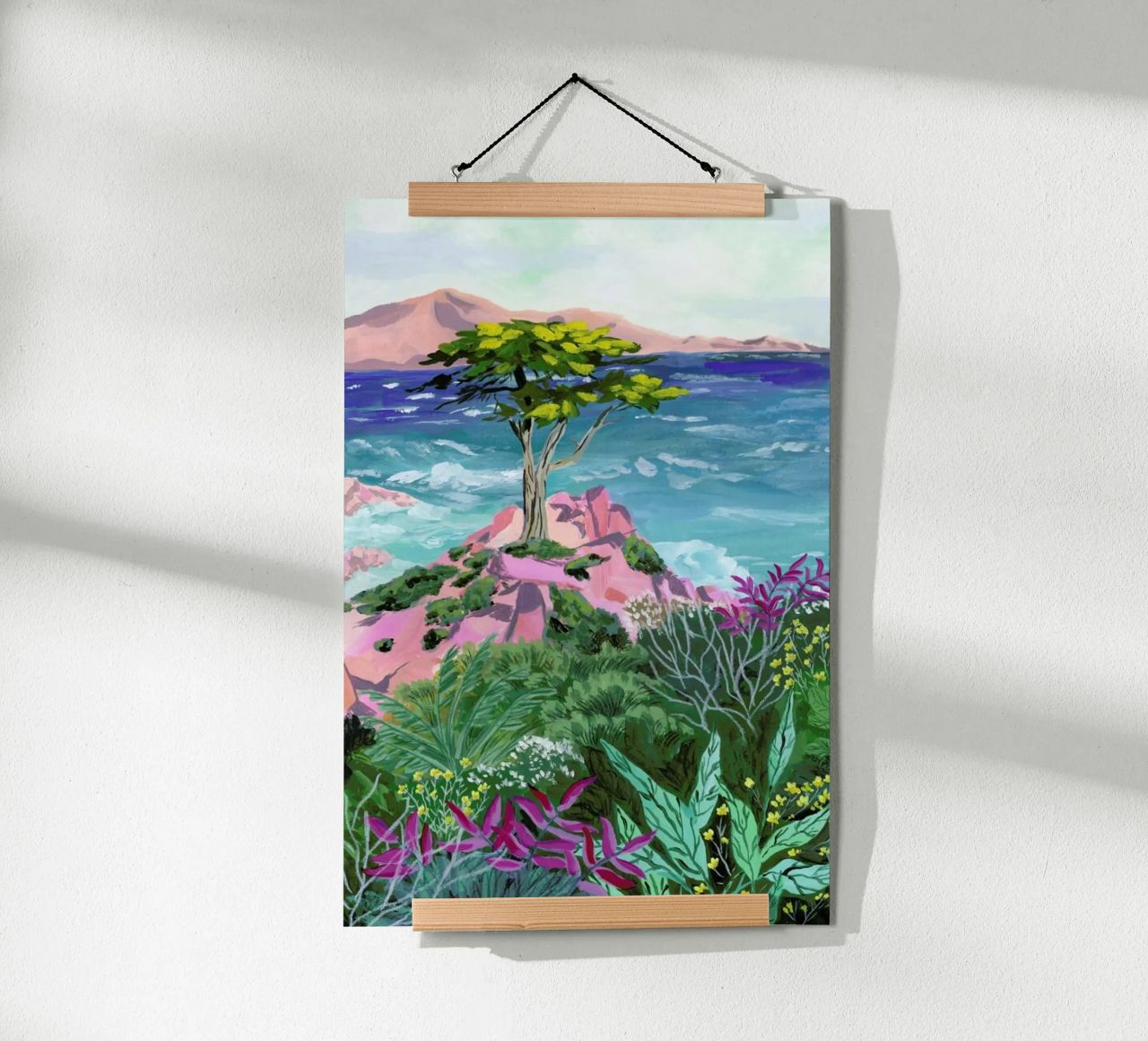 Lone Cypress Poster von Sarah Gesek
