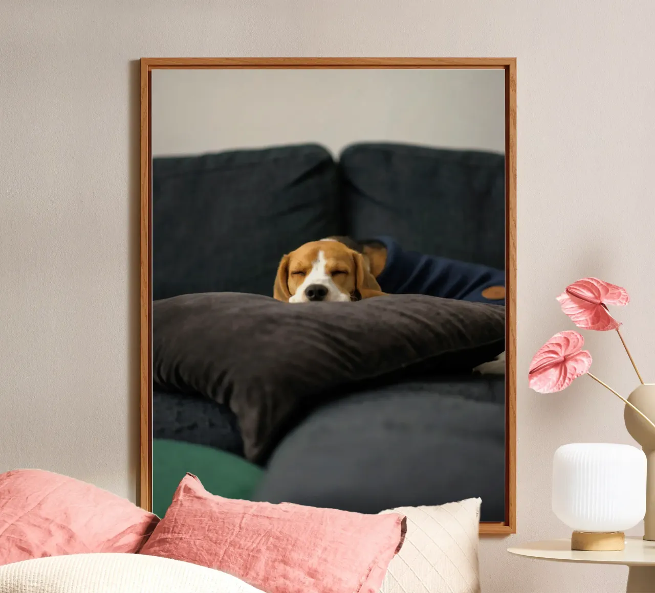 cane beagle alluminio dibond da animal story home