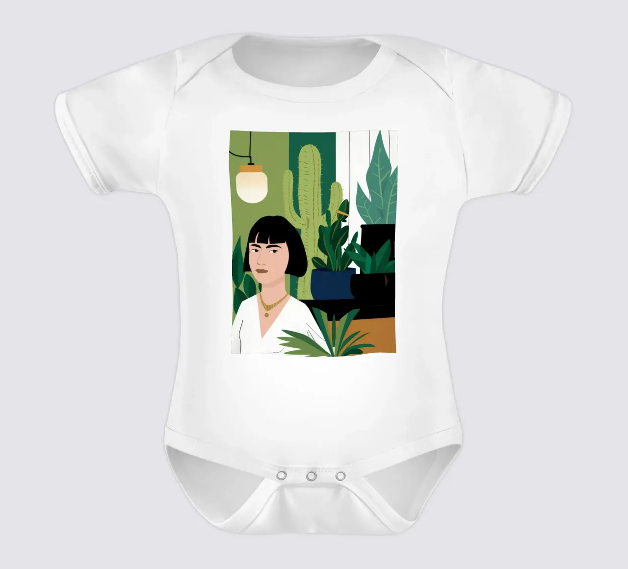 Lampione Chic Bob body neonato maniche corte da Pale Aura