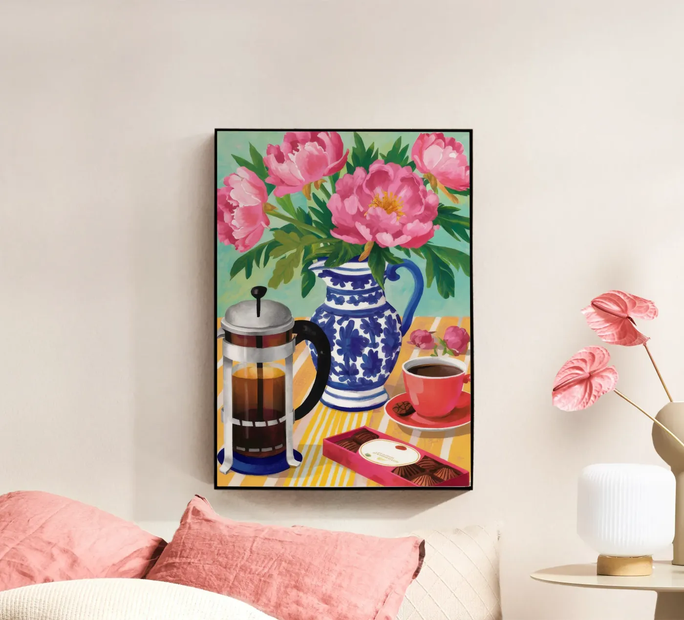 Caffè Peonia Bliss plexiglass da Muse Artworks