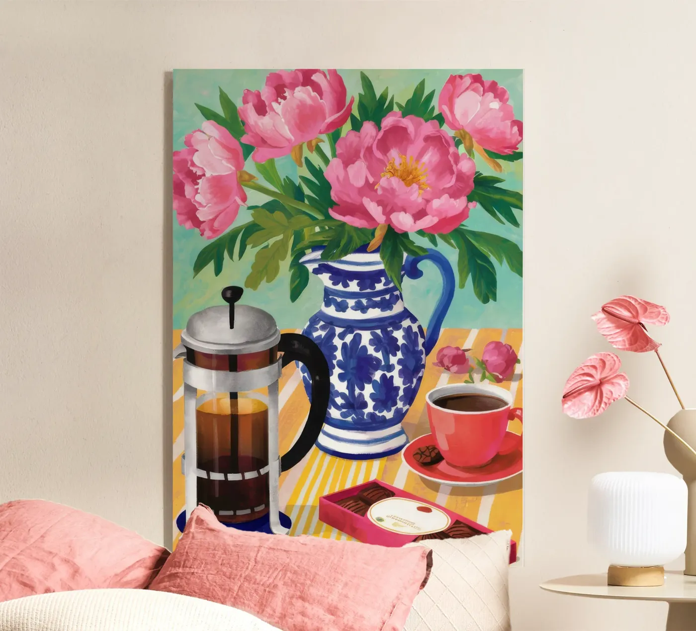 Caffè Peonia Bliss plexiglass da Muse Artworks