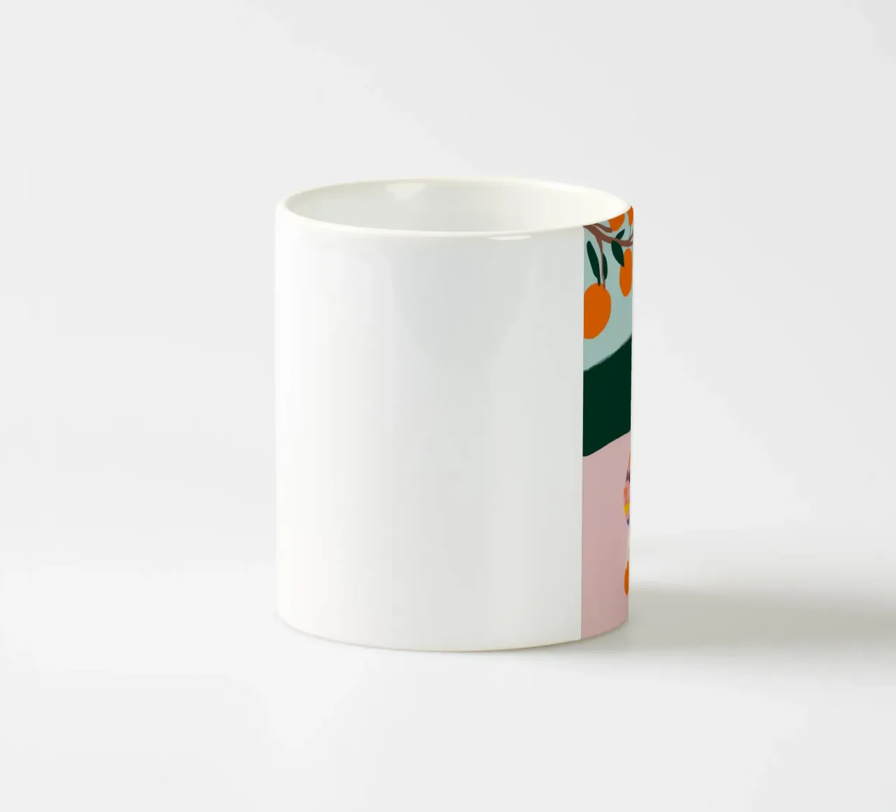 Cestino arancione Testa Rossa tazza in ceramica da Marigold Tiga