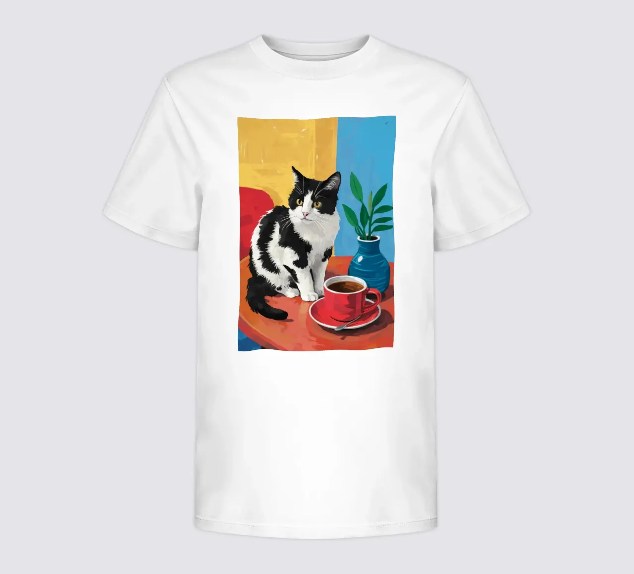 Gatto Tuxedo Caffè t-shirt bambini da Stone Decade