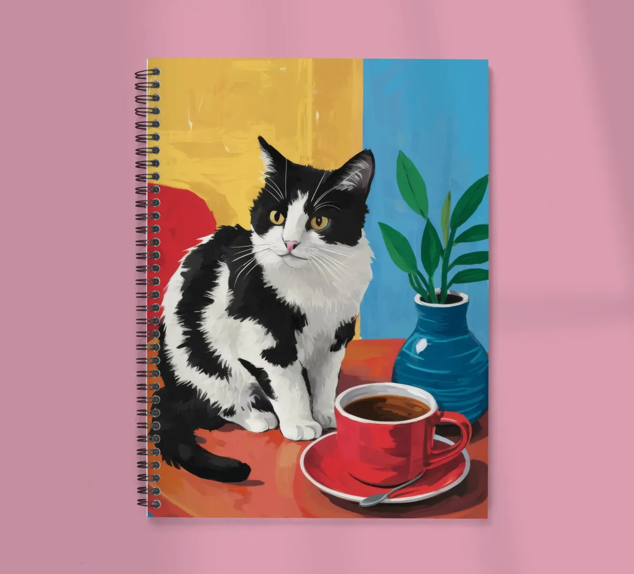 Gatto Tuxedo Caffè diario ad anelli da Stone Decade