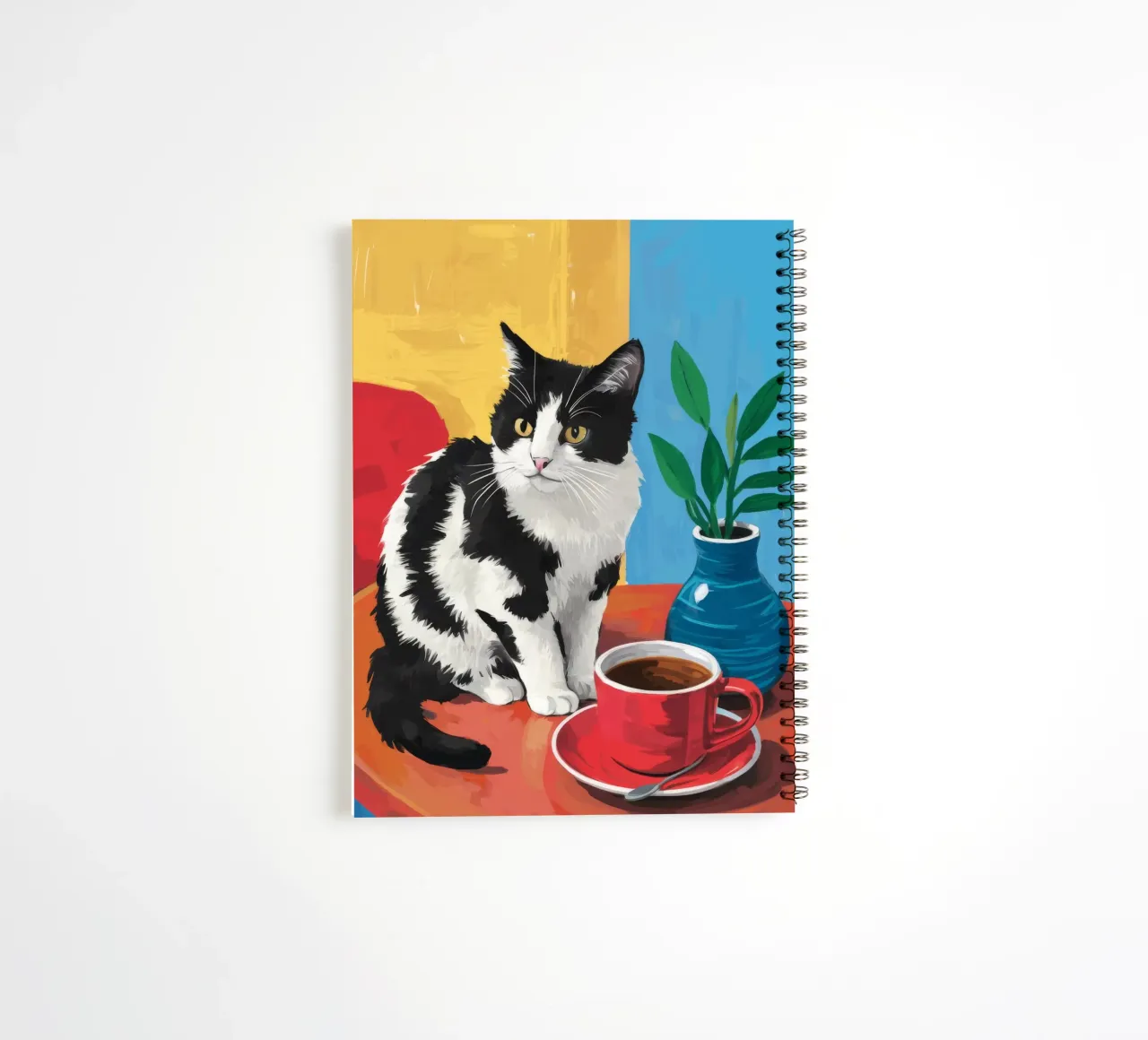 Gatto Tuxedo Caffè diario ad anelli da Stone Decade