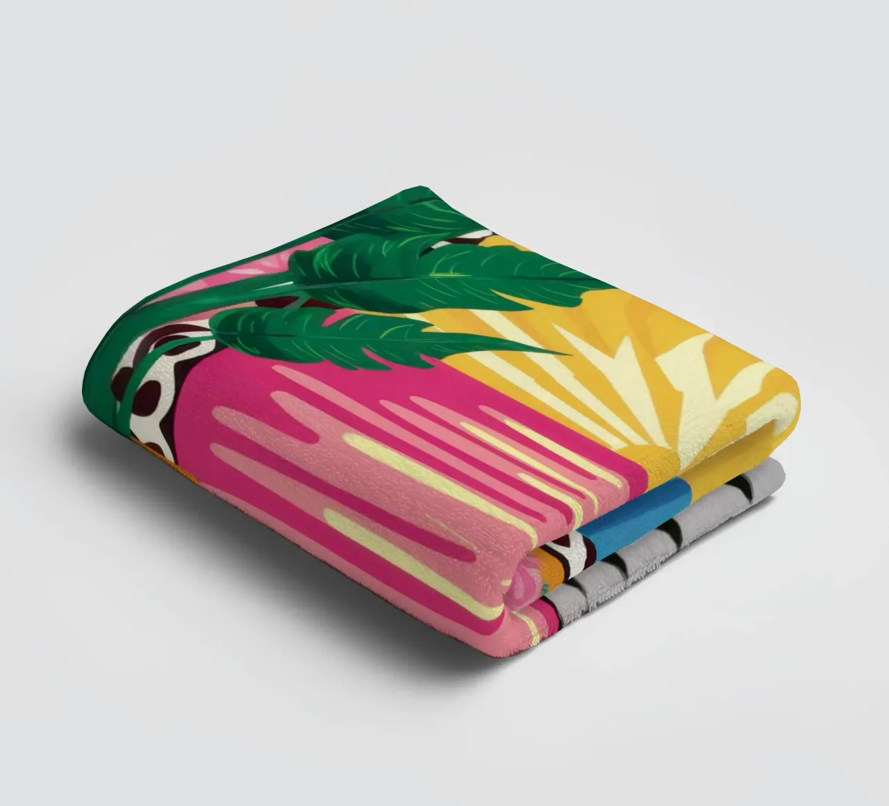 Arched Courtyard Path towel by Sentinel Glow