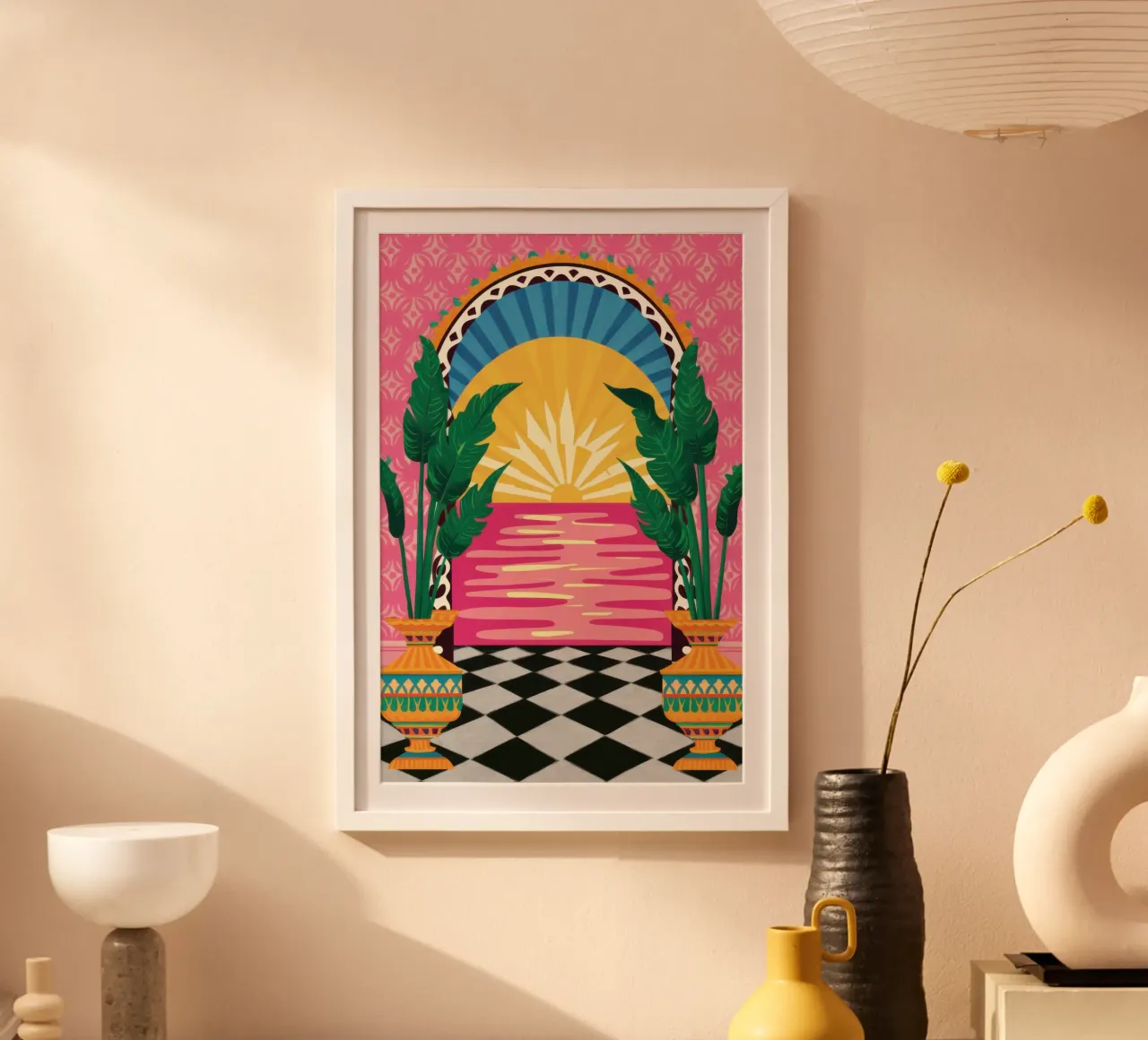 Percorso del cortile ad arco poster da Sentinel Glow