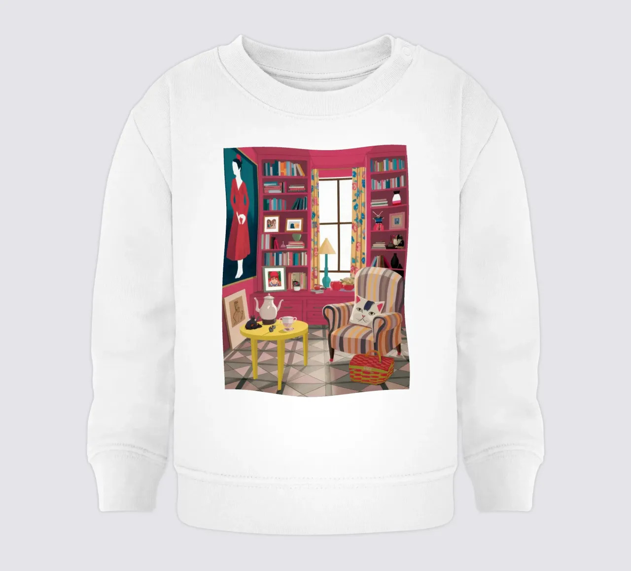 Poltrona a righe Biblioteca felpa neonato da Marigold Tiga