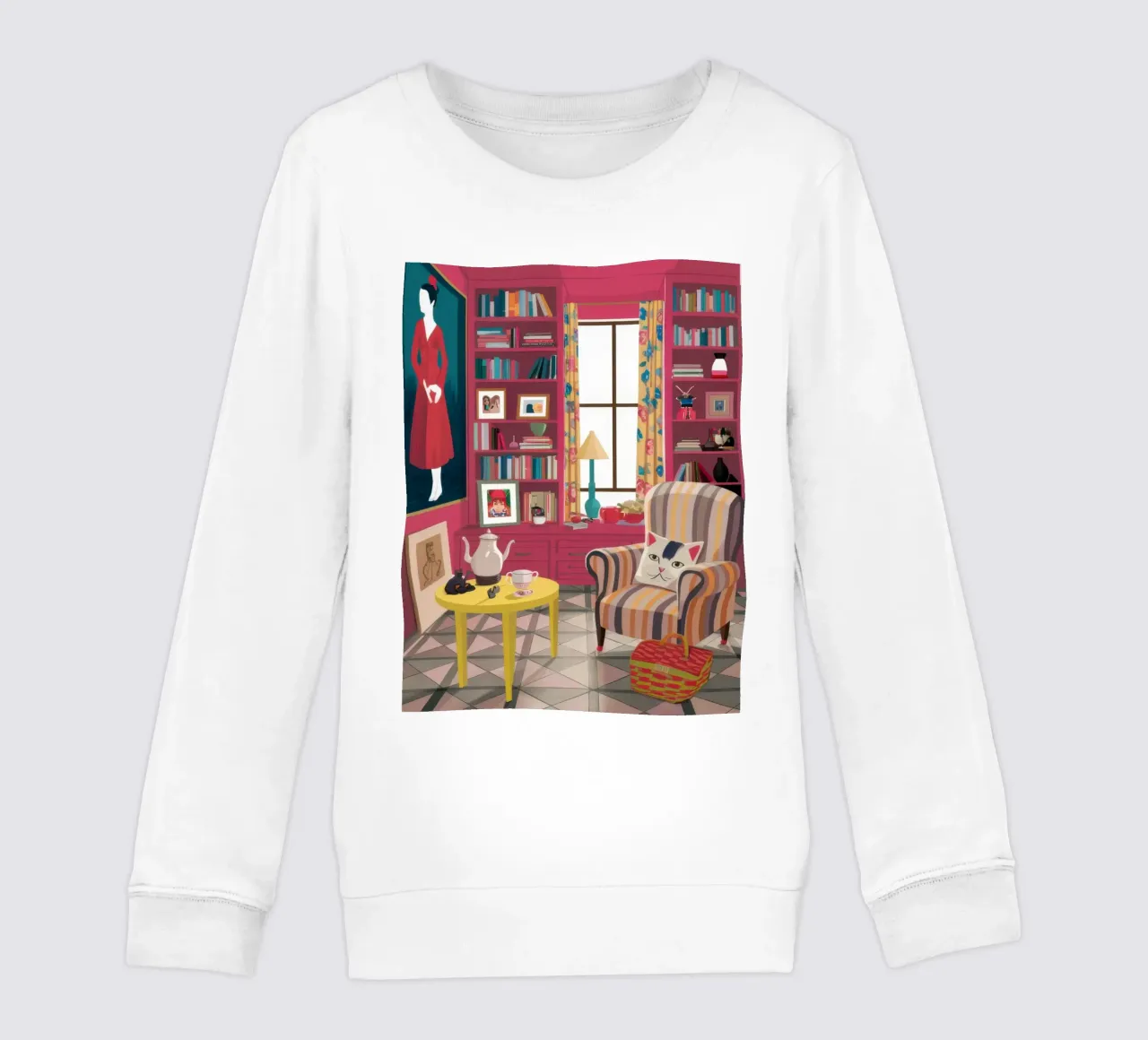 Poltrona a righe Biblioteca felpa bambino da Marigold Tiga