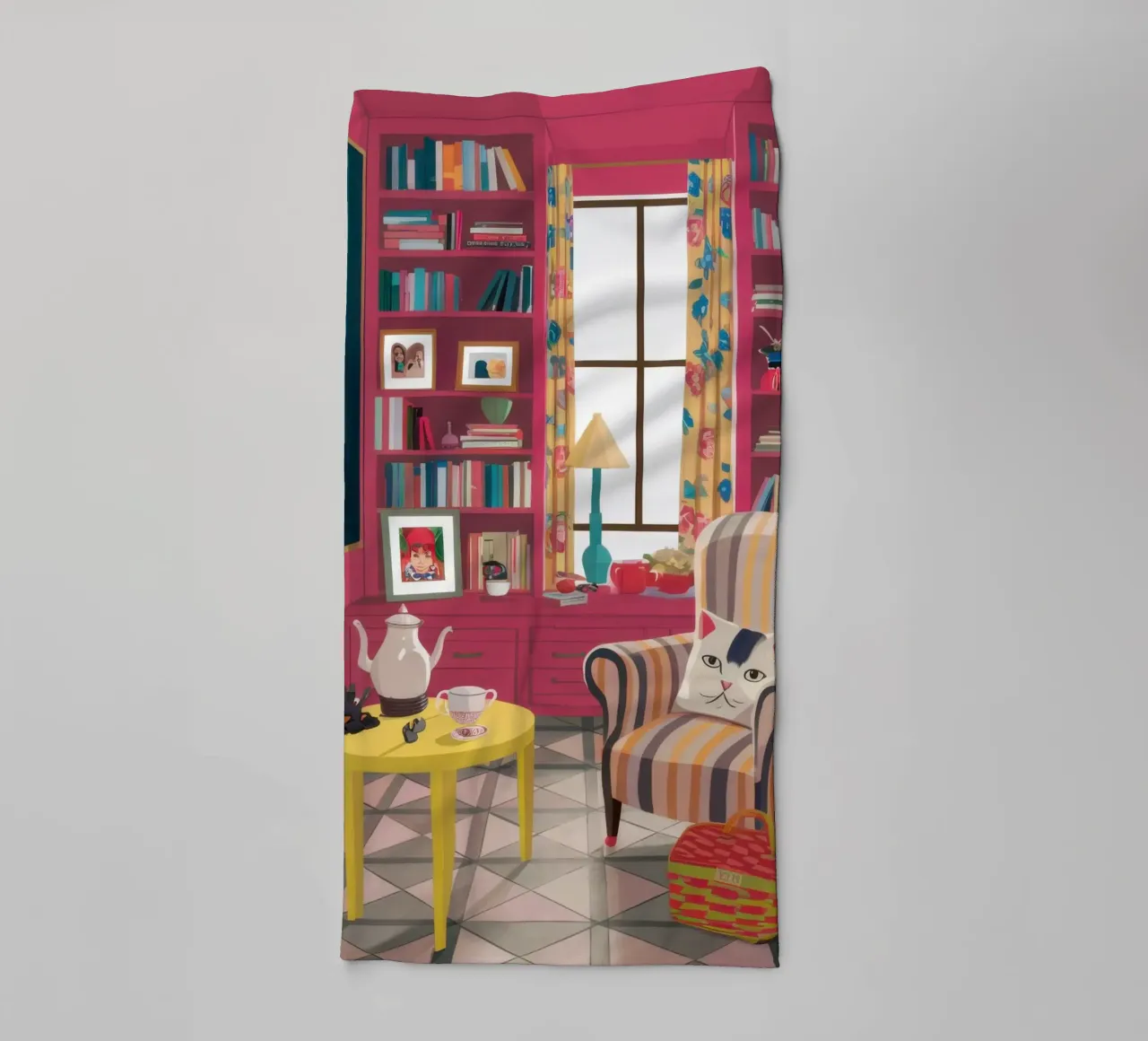 Poltrona a righe Biblioteca asciugamano da bagno da Marigold Tiga