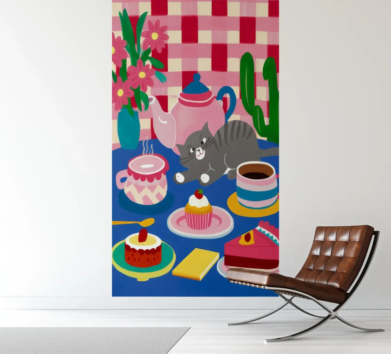 Feline Tea Party photo wallpaper by Muse Artworks