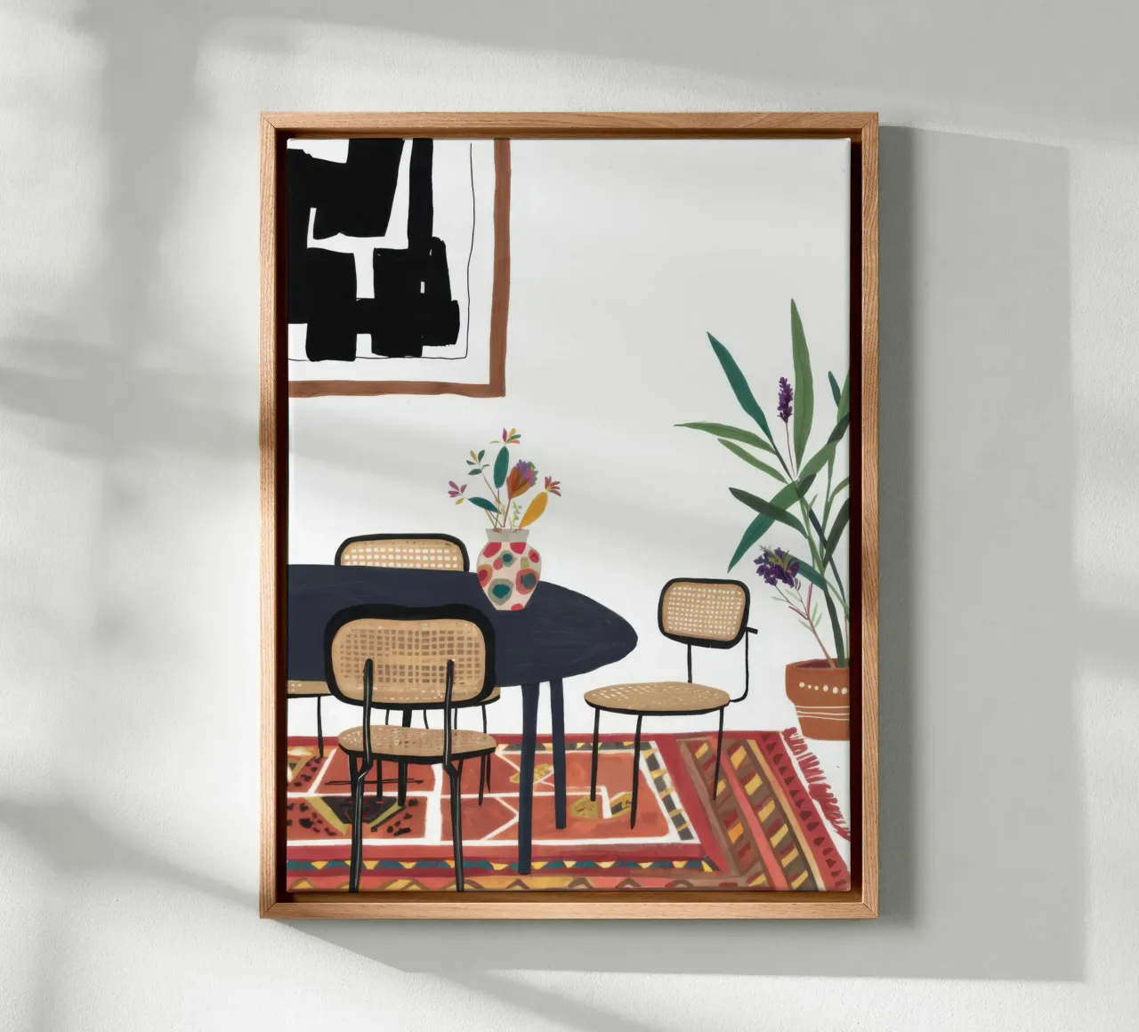 Sala da pranzo moderna tela con Cornice a cassetta da Marigold Tiga