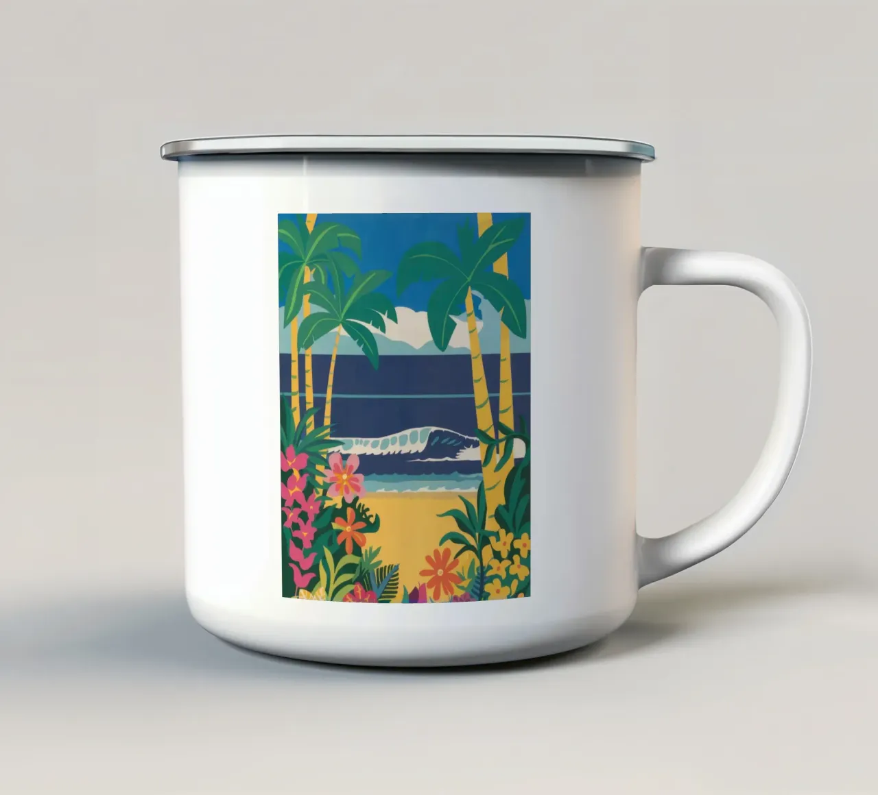 Amaca Seaside Serenity tazza in smalto da Pale Aura