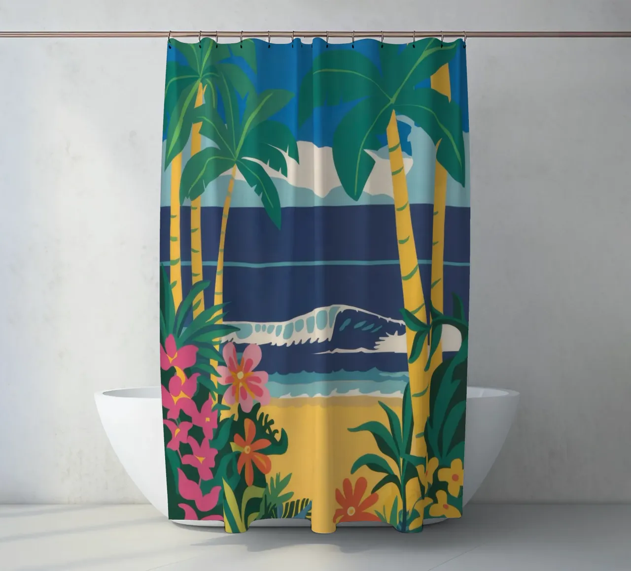 Amaca Seaside Serenity tenda da doccia da Pale Aura