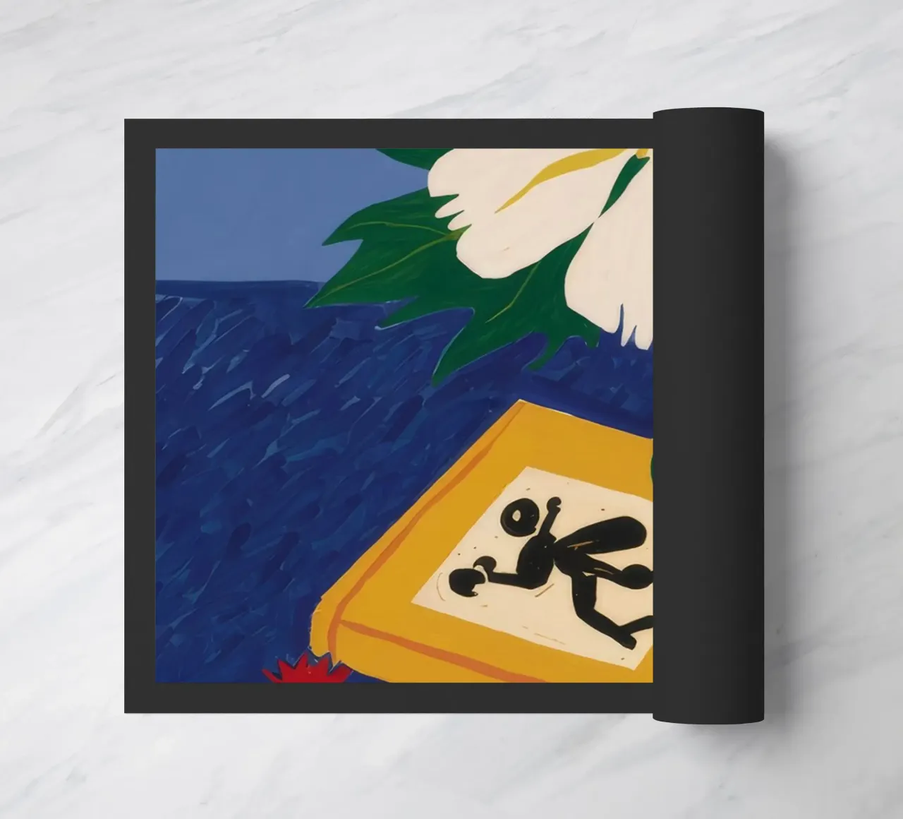 Ombra di fiori bianchi zerbino da Muse Artworks