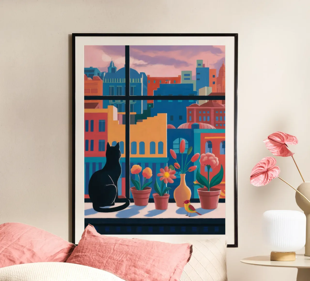 Gato de escaparate poster de Stone Decade