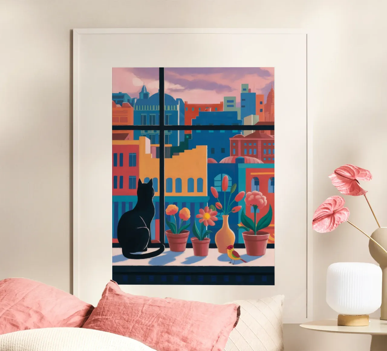 Gato de escaparate poster de Stone Decade