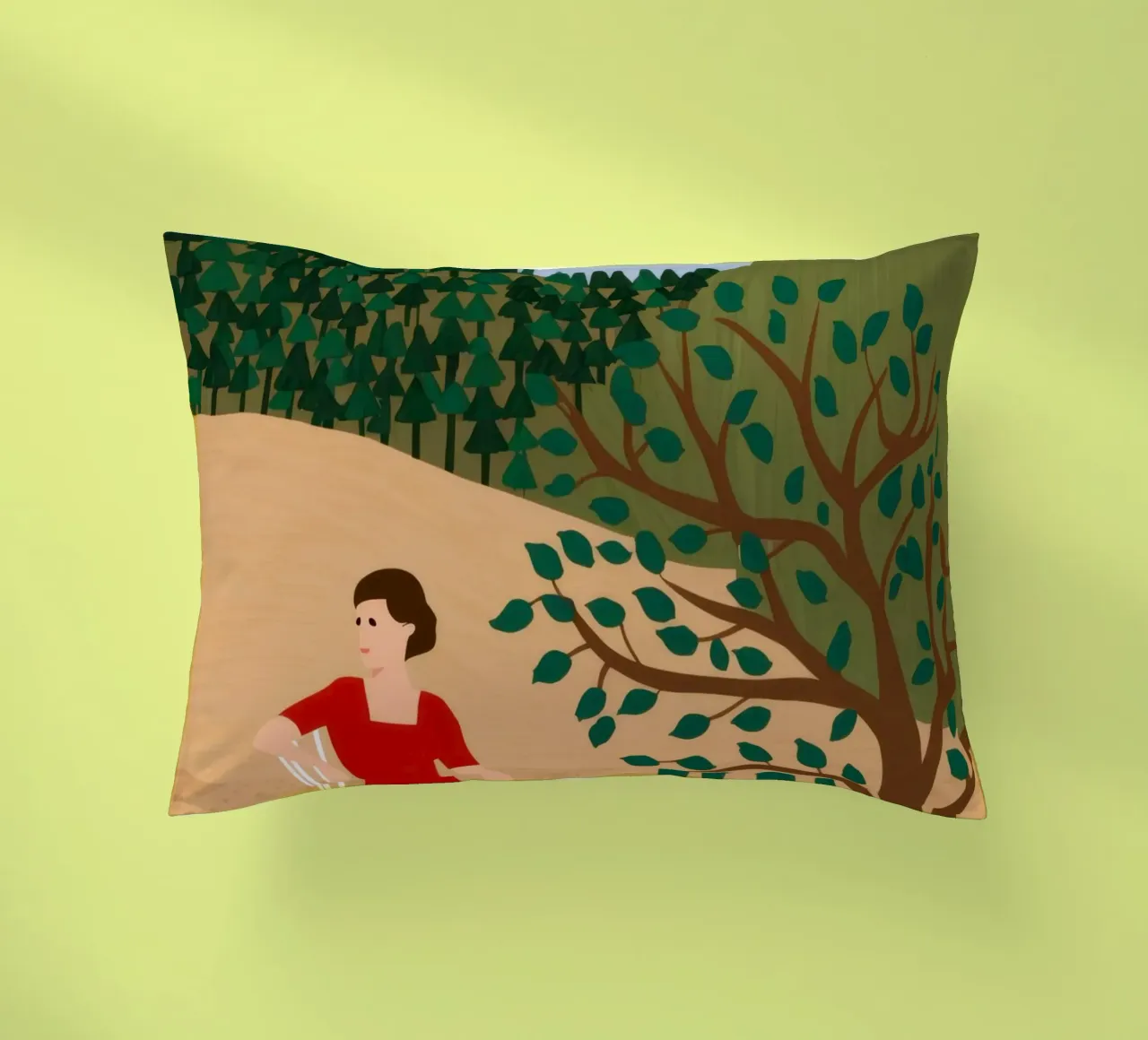 Windmill Field Repose decorative cushion by Pale Aura