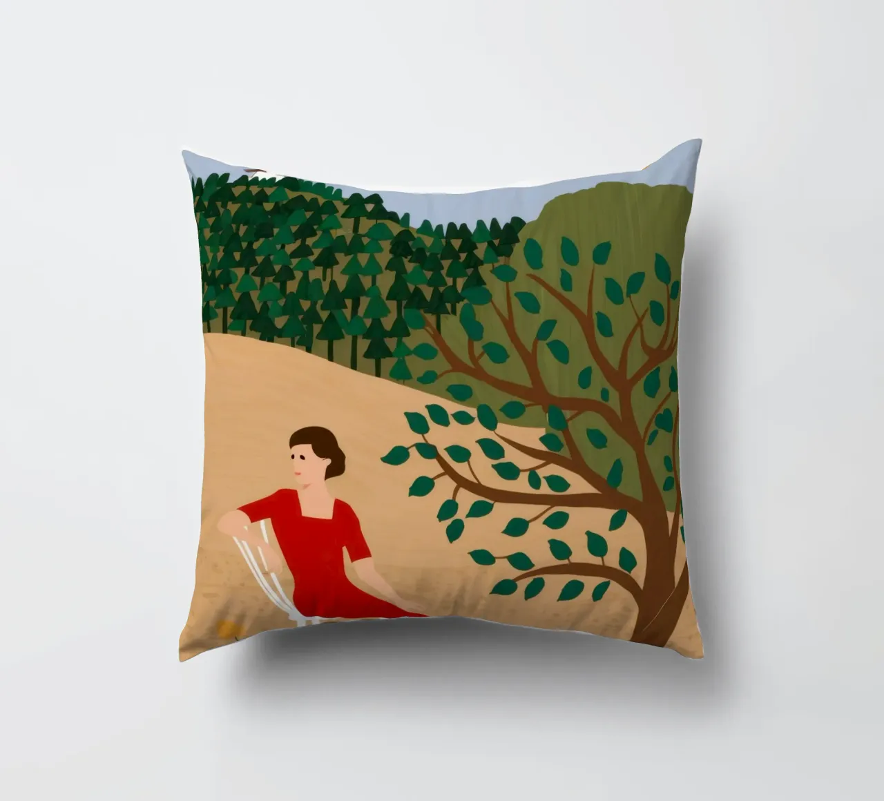 Windmill Field Repose decorative cushion by Pale Aura