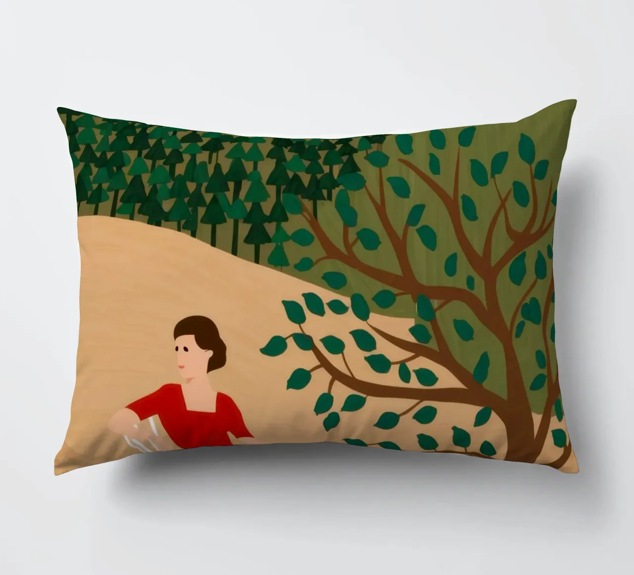 Windmill Field Repose decorative cushion by Pale Aura