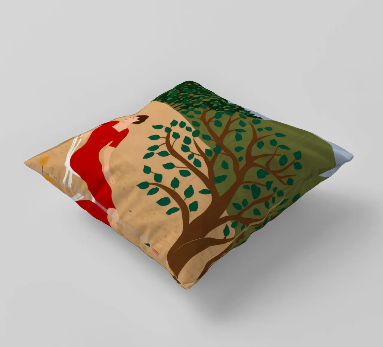 Windmill Field Repose decorative cushion by Pale Aura