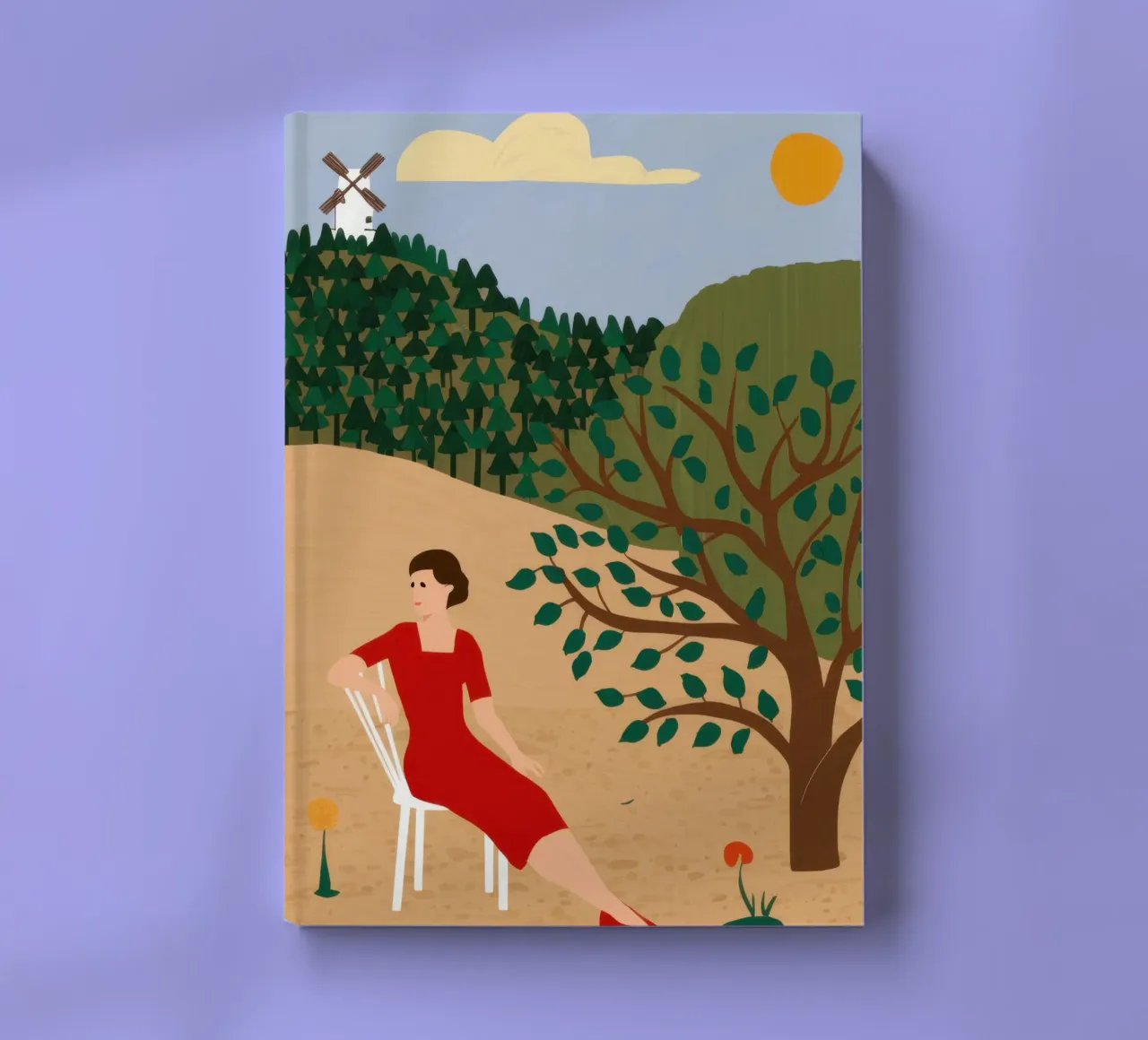 Windmill Field Repose notebook by Pale Aura