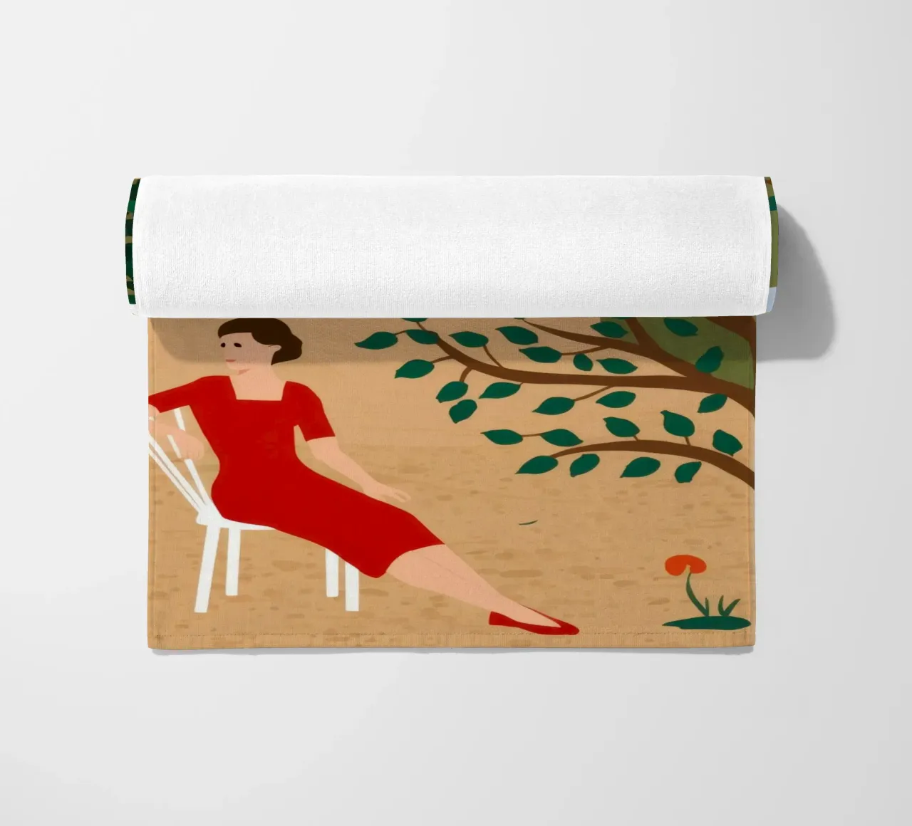 Windmill Field Repose beach towel by Pale Aura