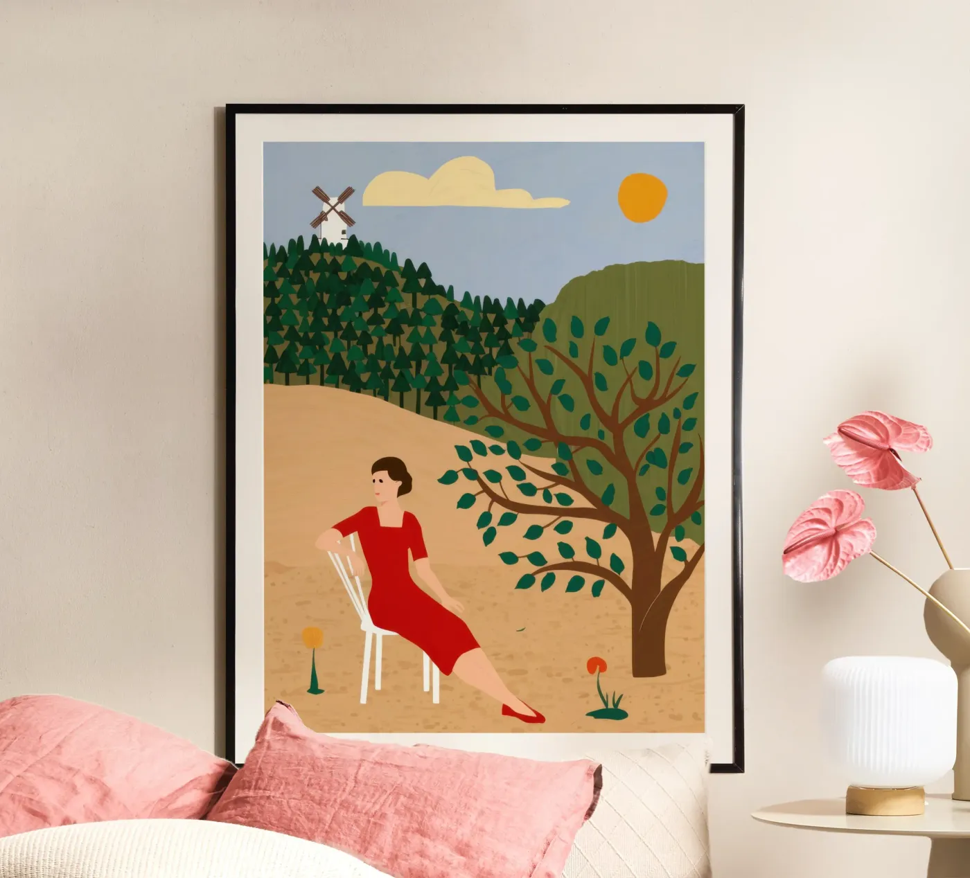 Windmill Field Repose poster by Pale Aura