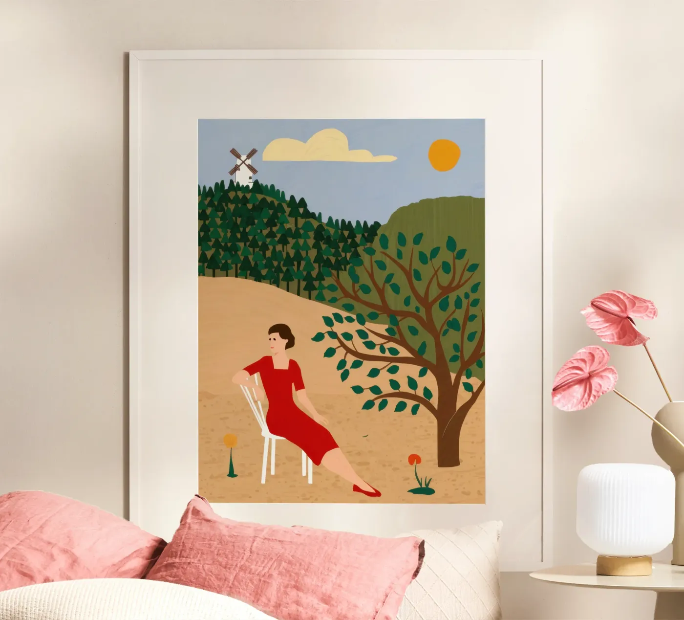 Windmill Field Repose poster by Pale Aura