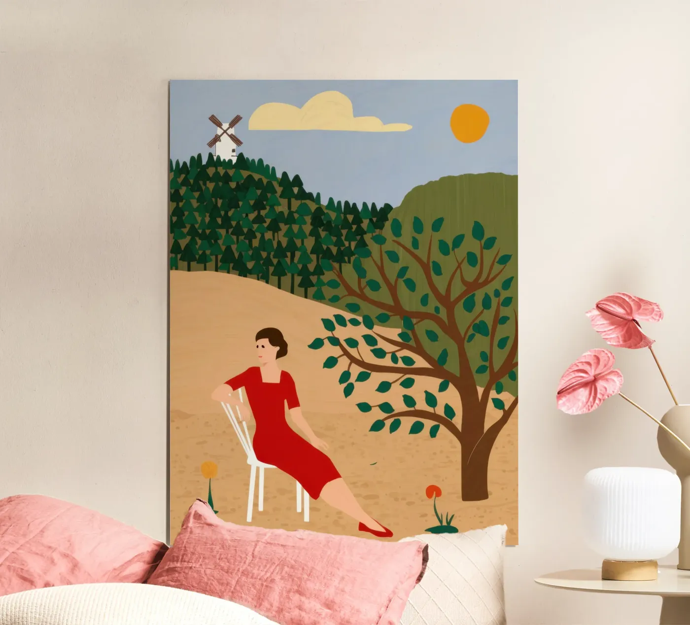 Windmill Field Repose poster by Pale Aura