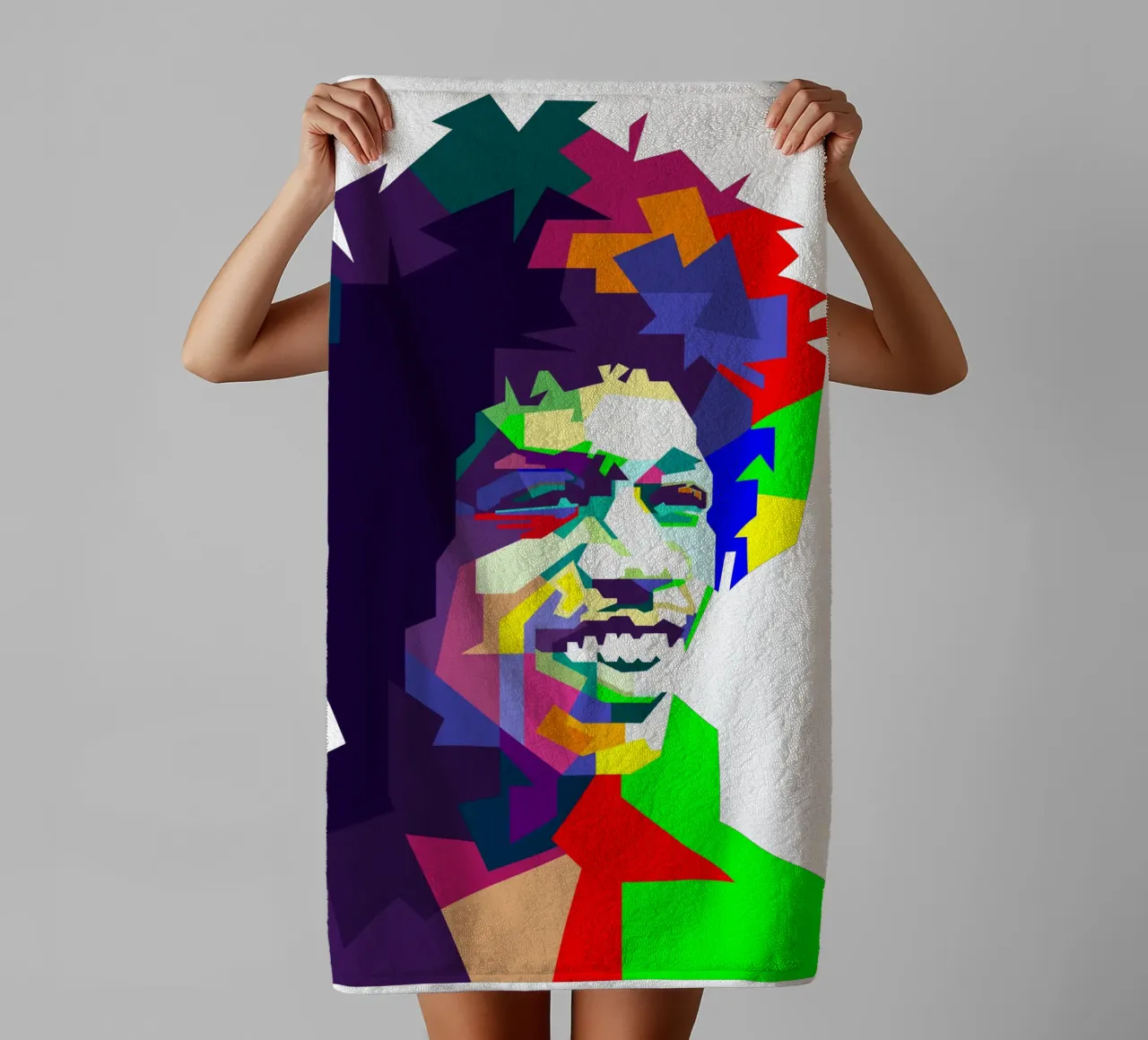 Jimi Hendrix Musica rock e blues WPAP asciugamano da bagno da Artkreator