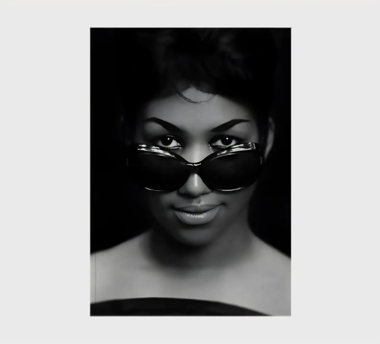 Aretha Franklin notebook by Low poly art