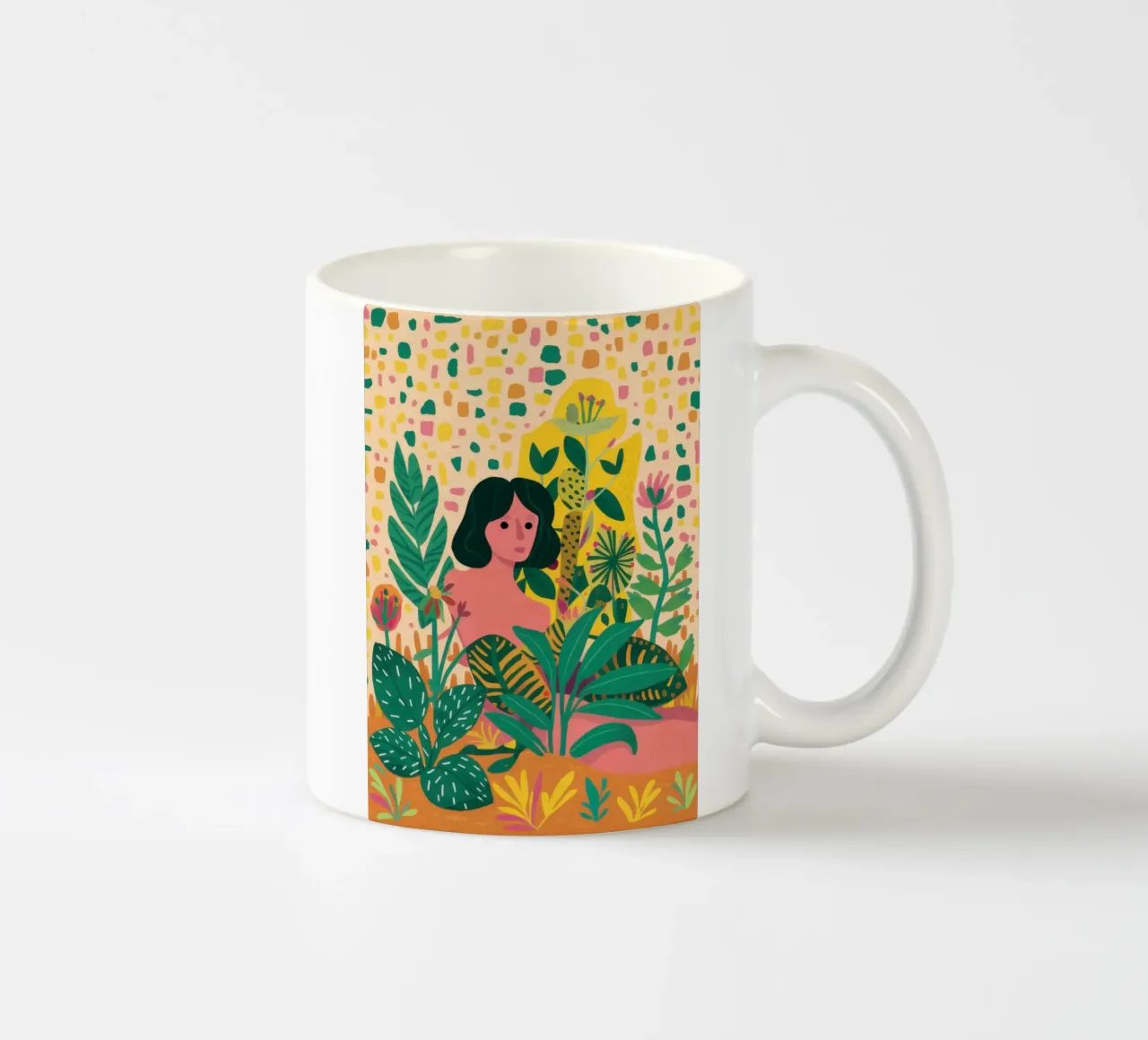 Paesaggio mentale floreale astratto tazza in ceramica da Pale Aura
