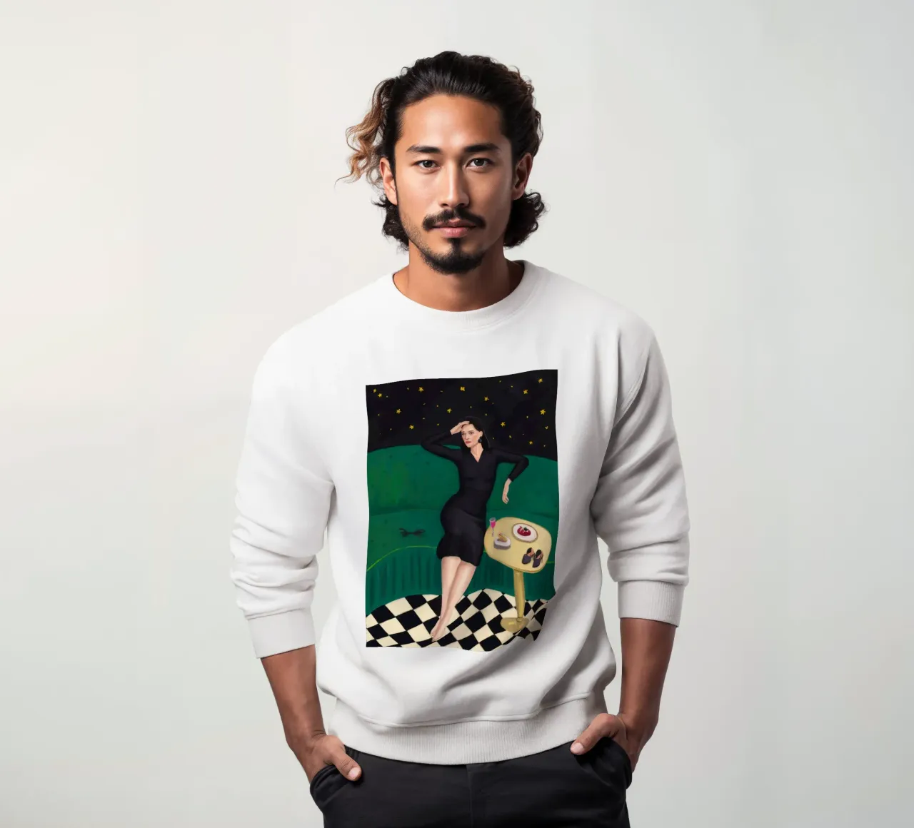 Soirée con pavimento a scacchi felpa da Sentinel Glow