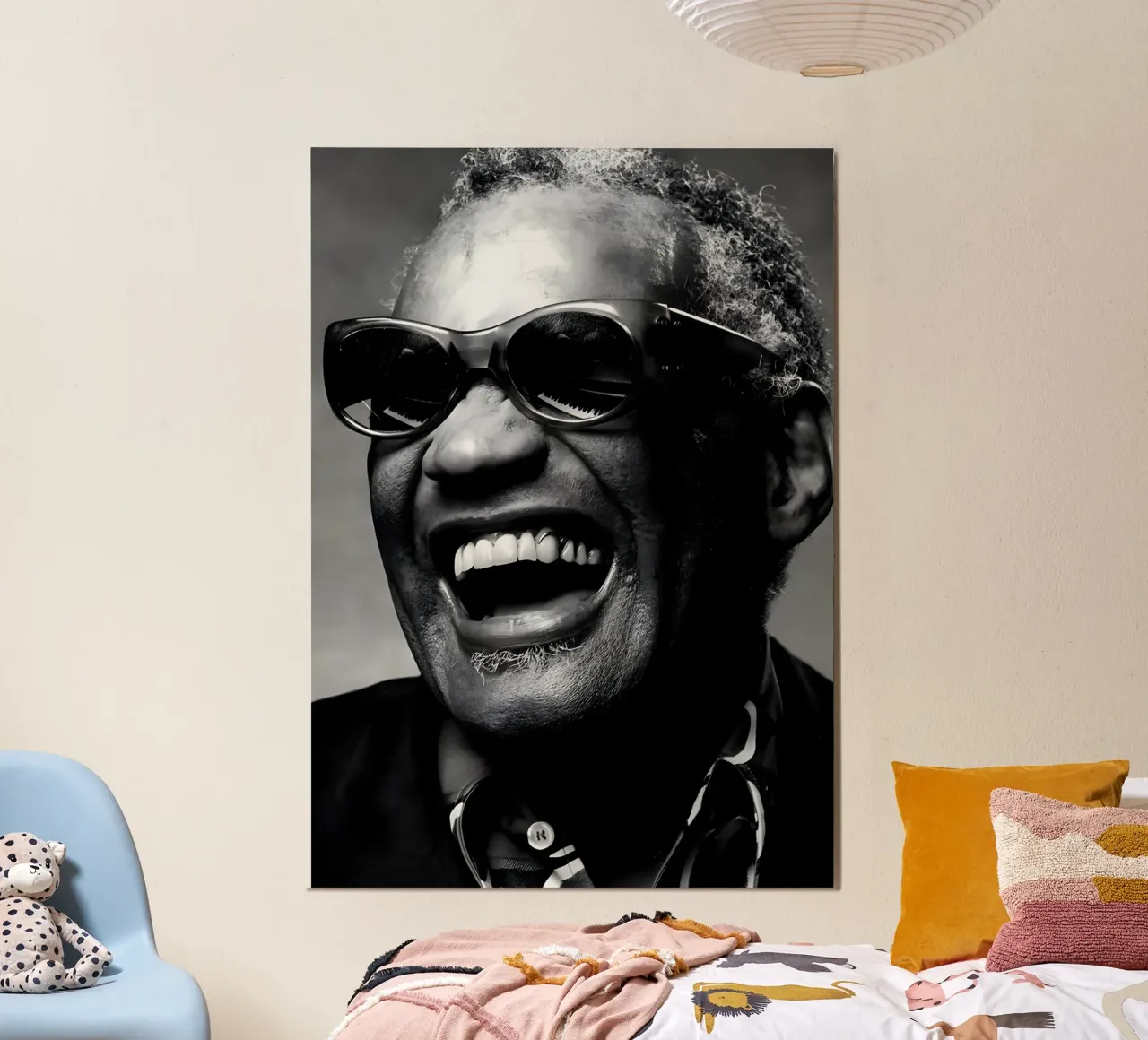 Ray Charles carta hahnemühle da Low poly art