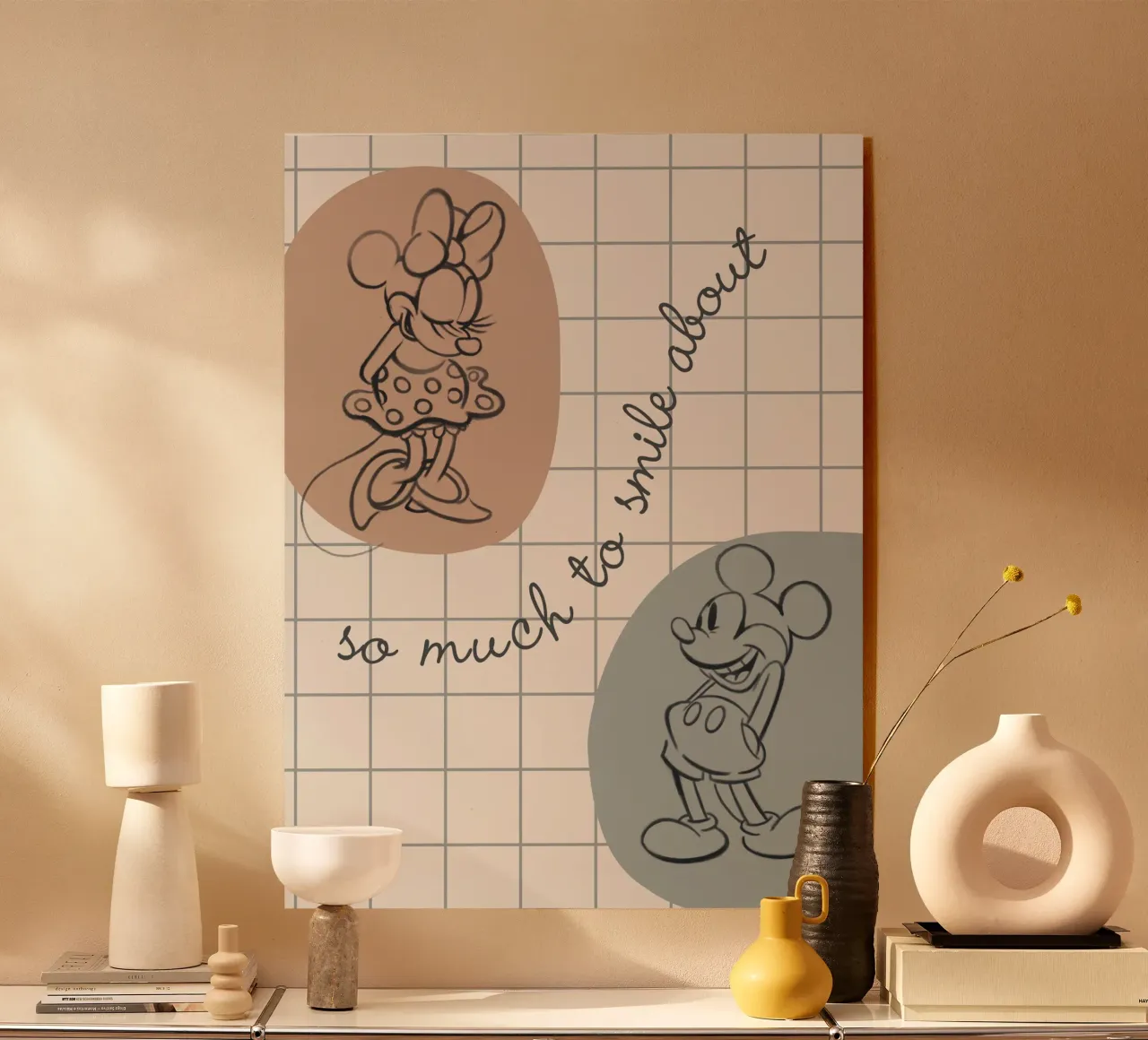 so much to smile about - Mickey & Minnie plexiglass da Mickey Mouse