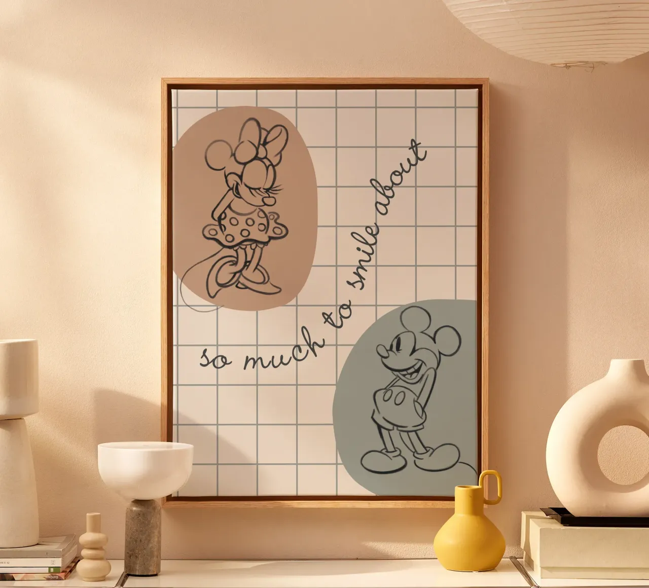 so much to smile about - Mickey & Minnie canvas by Mickey Mouse