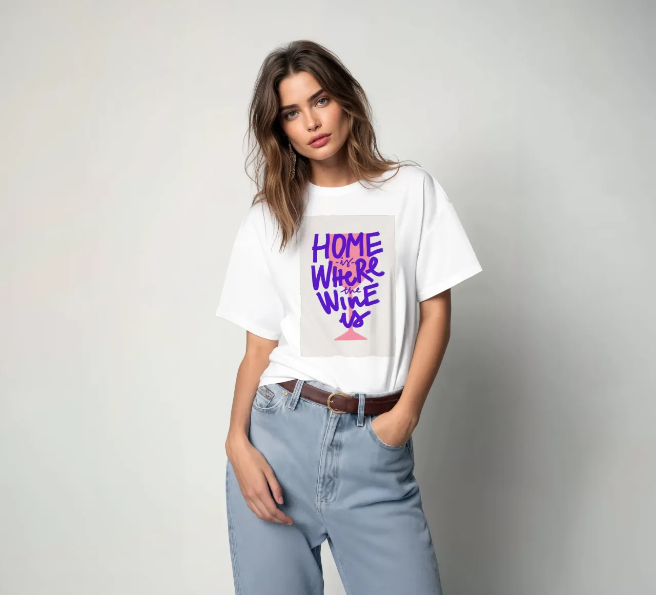 Home Is Where The Wine Is t-shirt da Pure