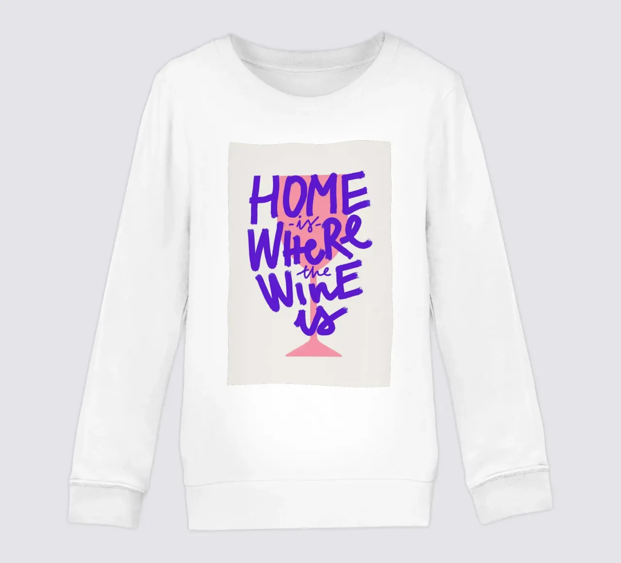 Home Is Where The Wine Is felpa bambino da Pure
