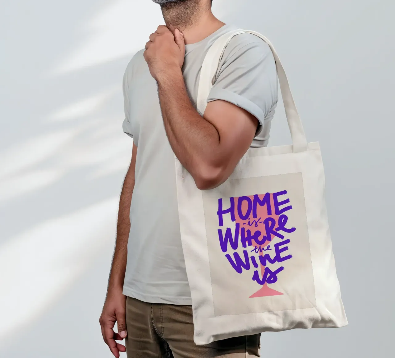 Home Is Where The Wine Is Jutebeutel von Pure