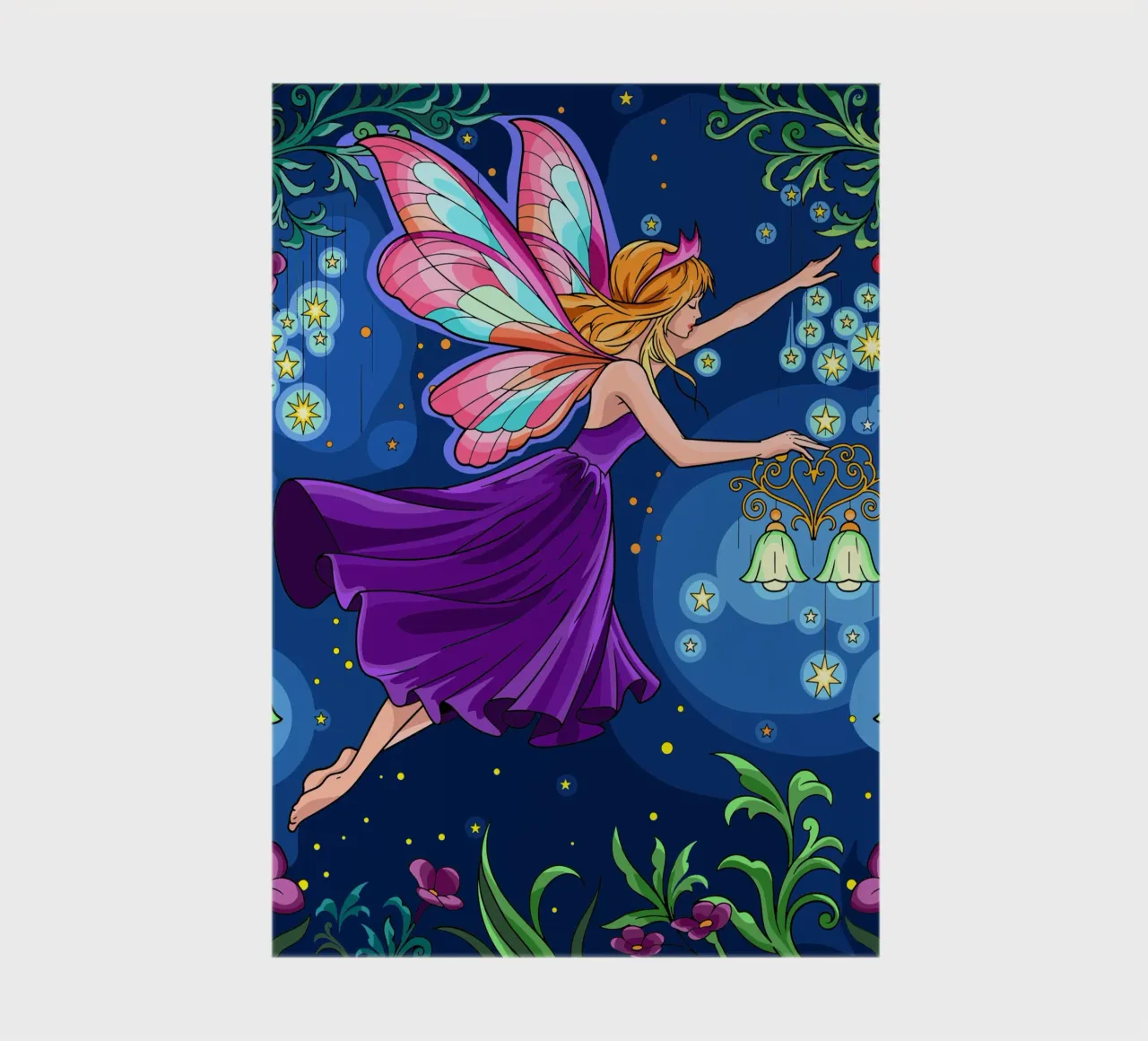 Starry Fairy notebook by Fanya Art