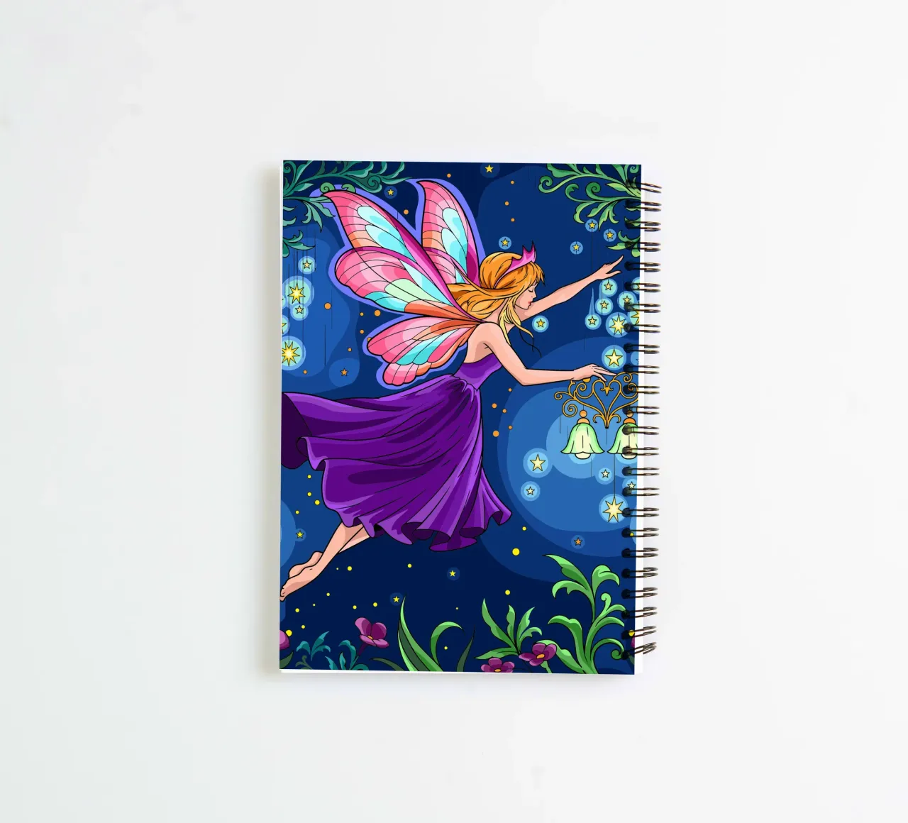 Starry Fairy spiral notebook by Fanya Art