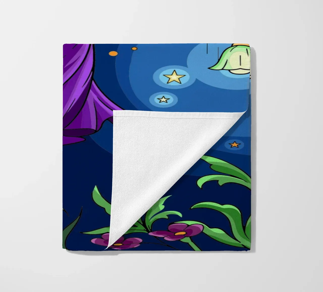 Starry Fairy beach towel by Fanya Art