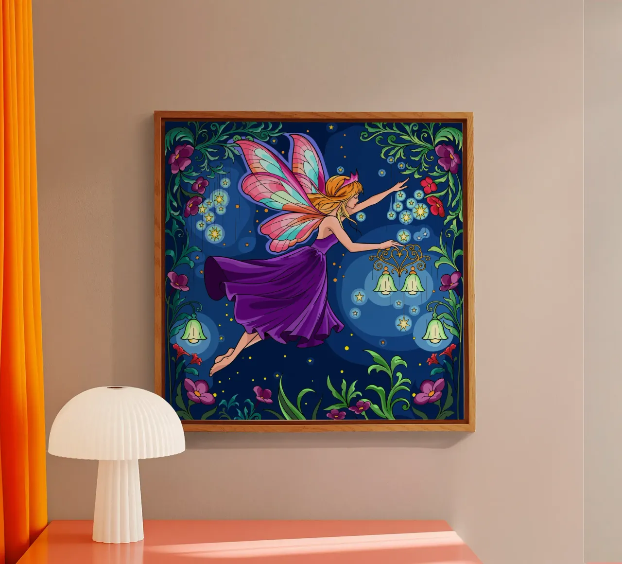 Starry Fairy acrylic glass by Fanya Art
